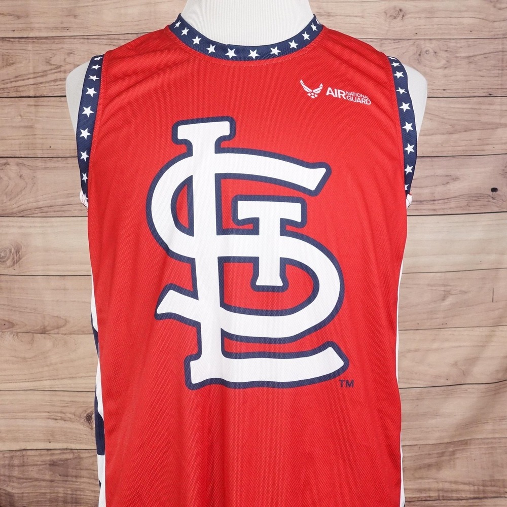 St. Louis Cardinals Jersey XL Red MLB Baseball Air National Guard SGA Giveaway
